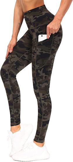 THE GYM PEOPLE Women's Thick High Waist Yoga Pants Workout Leggings - skull leggings