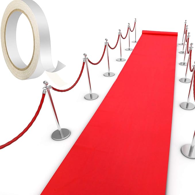Shappy Red Carpet Runner Rug Aisle Runner for Prom Event, 2.6 x 30 Feet - skull carpet