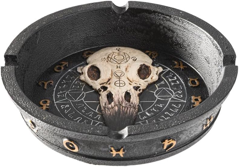 Pacific Giftware Raven Skull Ouija Decorative Home Decor Ashtray
