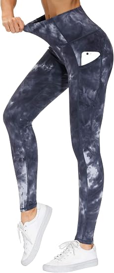 THE GYM PEOPLE Women's Thick High Waist Yoga Pants Workout Leggings - skull leggings