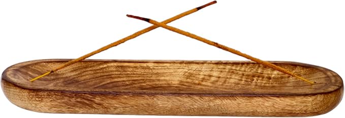Nature's Own Incense Holder, Wooden Incense Holder for Sticks with Ash Catcher, Anti Ash Incense Burner, Easy to Clean for Meditation Yoga and Spa Room Decore - skull incense burner