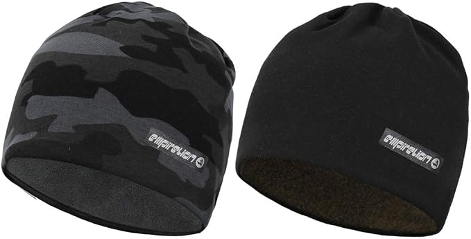 EMPIRELION Fleece Lined Skull Cap Beanie, Winter Warm Watch Cap Men Women - skull watch