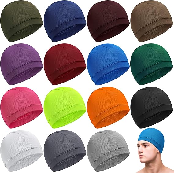 Geyoga 16 Pcs Cooling Skull Caps Breathable Helmet Liners for Men Women - skull helmet