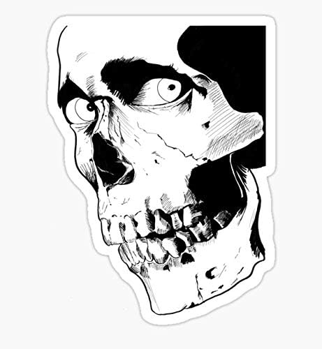 Evil Dead Skull - Sticker Graphic - Waterproof - Fade Resistant Die Cut - skull sticker