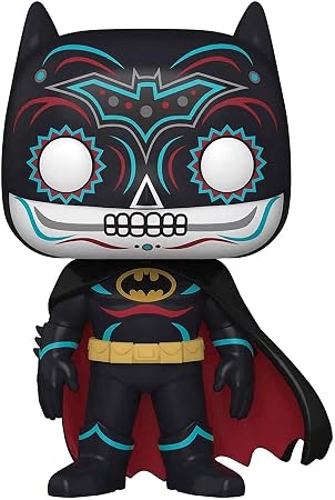 Funko POP Heroes: Dia De Los DC - Batman, Multicolor - skull figurine