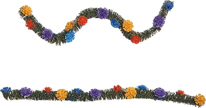 Department 56 Village Accessories Halloween Day of The Dead Garland Décor Figurine Set, 1.38 Inch, Multicolor - skull figurine