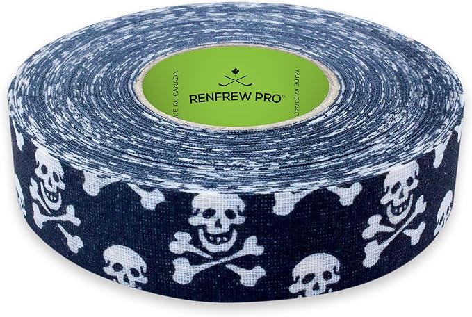 Renfrew Pro Skull & Crossbone Patterned Cloth Hockey Tape - skull sticker