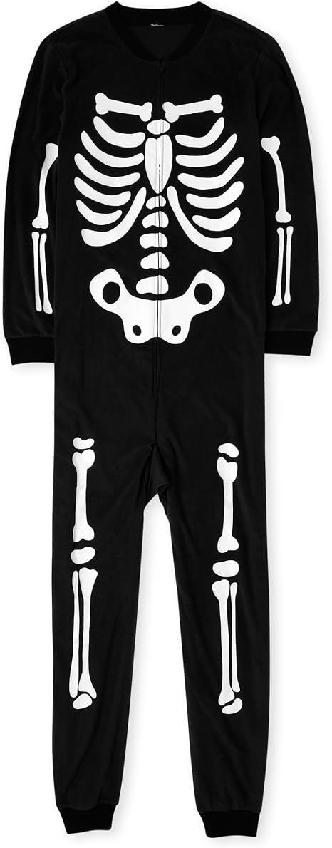 The Children's Place Baby and Family Matching Fleece Holiday Pajama Set - skull pajamas