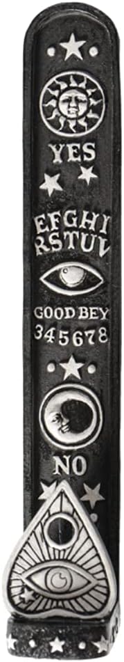 Pacific Giftware Mystical Spirit Black and White Ouija Board Resin Incense Burner - skull incense burner