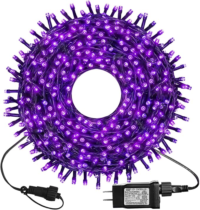 kemooie 300 LED Halloween Lights Waterproof, 99 FT String Lights with Timer - string light