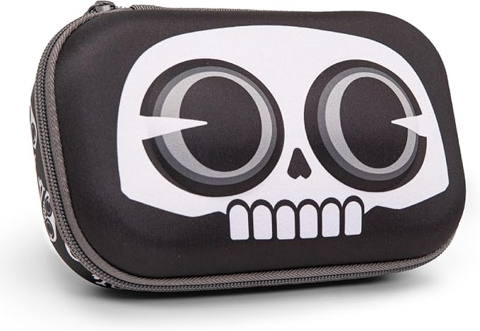ZIPIT Skull Pencil Box for Boys, Large Capacity Pencil Case for School - skull suitcase