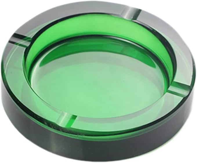 Sizikato 4-Inch Colored Crystal Glass Ashtray - skull ashtray