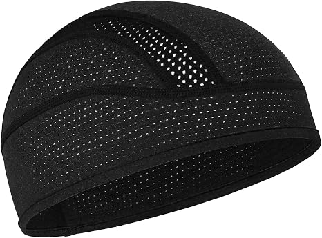 MELASA Cooling Skull Cap Breathable Mesh Sweat Control Helmet Liner for Men - skull helmet