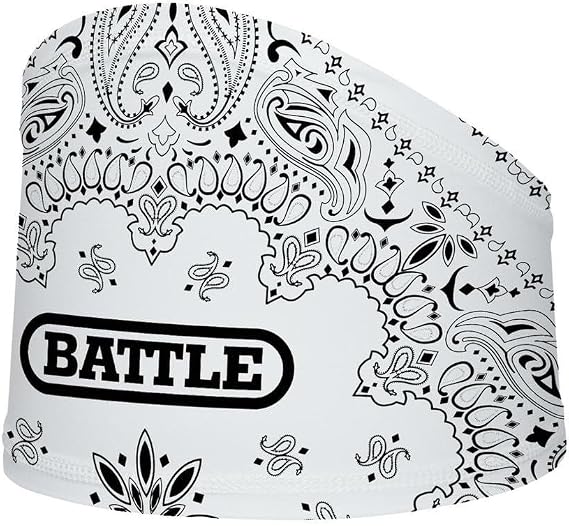 Battle Sports Premium Football Bandana Skull Wrap, 2.0 - skull headband