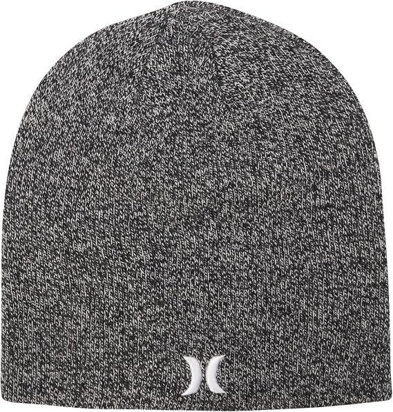 Hurley Mens Beanie Icon Staples Lightweight Winter Hat - skull jacket