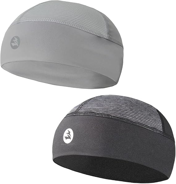 Low-Profile Cooling Helmet/Hard hat Liner, Stretch Working Cap, Summer Sweat Wicking Skull Cap, Running Beanie Sun Protection - skull helmet