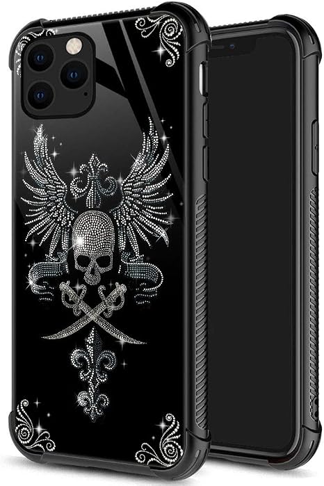 ZHEGAILIAN for iPhone 13 Case, Military-Grade Protection, All-Around Shockproof Corners, Anti-Scratch Phone Case for iPhone 13 - Diamond Skull - Skull phone case