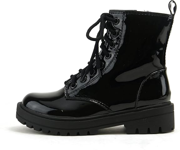 Soda FIRM - Lug Sole Combat Ankle Bootie Lace up w/Side Zipper - sugar skull costume