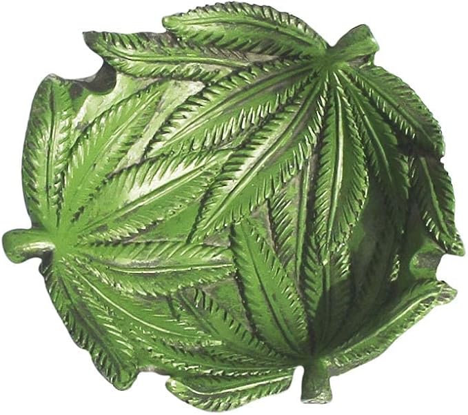 Resin Ashtray Features a Beautifully Crafted Leaf Design Inspired by the Iconic Symbol of the a Plant and is Perfect for Looking for a Unique and Stylish Smoking Accessory - skull ashtray