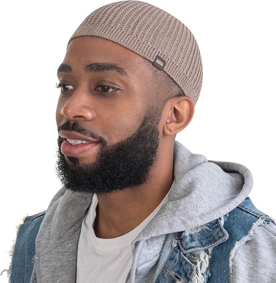 Candid Signature Checkered Kufi Beanies for Men & Women Skull Cap - Cotton Skully, Running Cap & Helmet Liner - sugar skull costume