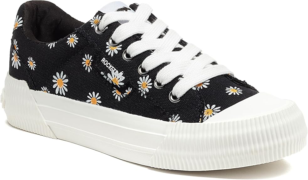 Rocket Dog Cheery Women's Platform Sneakers - Plush Foam Comfort Low-Top - sugar skull boots