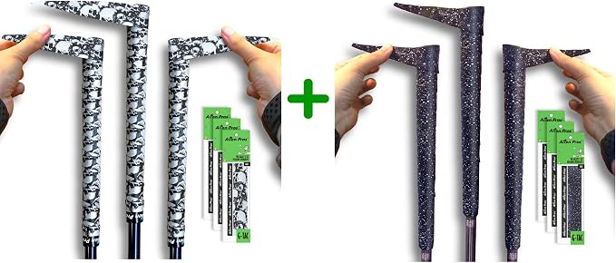 ALIEN PROS 6 Pack Skull & Magic Mix Golf Grip Wrapping Tapes - ReGrip in 1 Minute - skull sticker