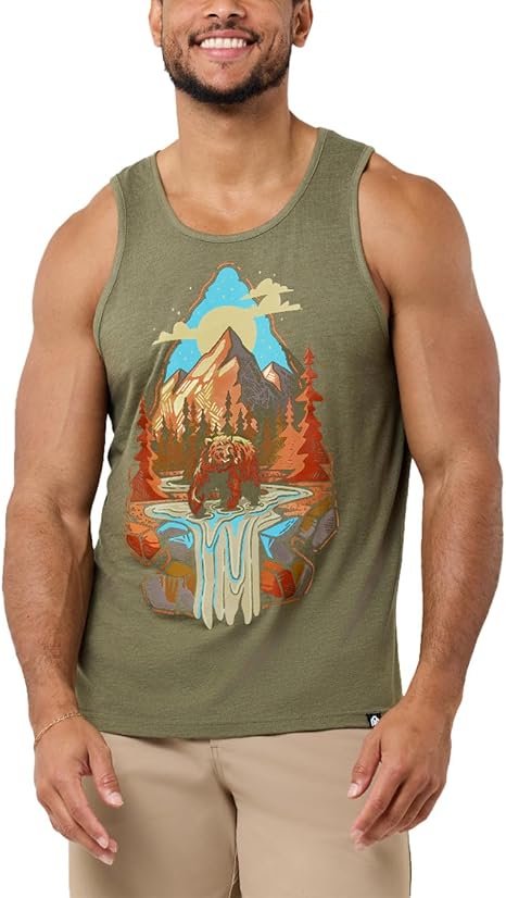 INTO THE AM Graphic Tank Tops for Men Cool Summer Beach Muscle Tanks S-2XL - skull tshirt