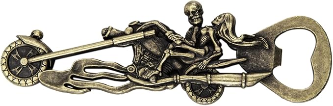 Die Skull Motorcycle Wine Beer Bottle Opener for Bar Bartender Men and Women,Thanksgiving,Hallowmas,Christmas - skull bottle