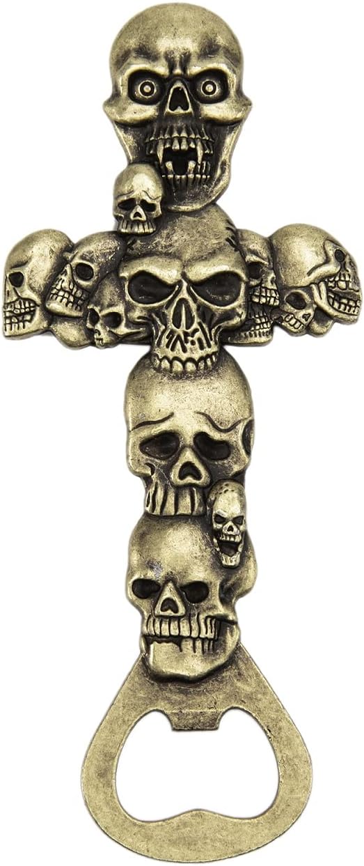 Skull Cross Wine Beer Bottle Opener for Bar Bartender Men and Women,Thanksgiving,Hallowmas,Christmas