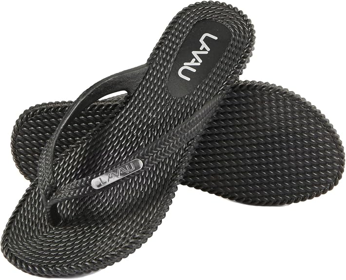 LAVAU Flip Flops for Women, Waterproof Non Slip Thong Sandals for Shower Beach Pool, 100% Recyclable - sugar skull costume
