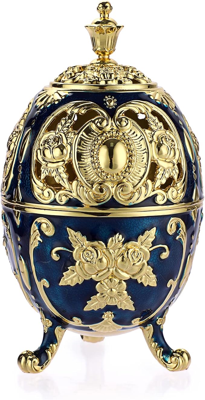 JUXYES Vintage Incense Burner Bakhoor Burner with Removable Ash Catchers - skull incense burner