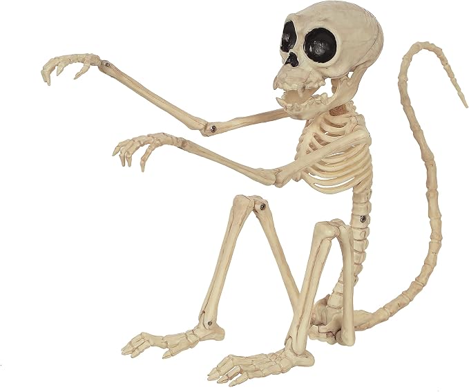 Crazy Bonez Small Skeleton Monkey - skeleton