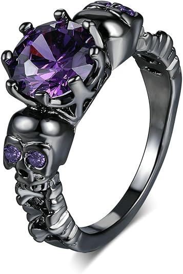 Halloween Jewelry Skull Ring Gothic Rings for Women size 5-10 - sugar skull costume