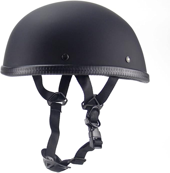 Motorcycle Half Helmet Beanie Cruising Skull Cap Small Helmets for Motorbike Scooter Chopper Moped Scooters Electric DOT - skull helmet
