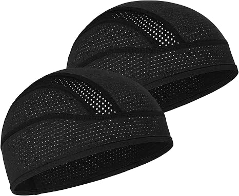 MELASA Cooling Skull Cap Breathable Mesh Sweat Control Helmet Liner for Men - skull helmet