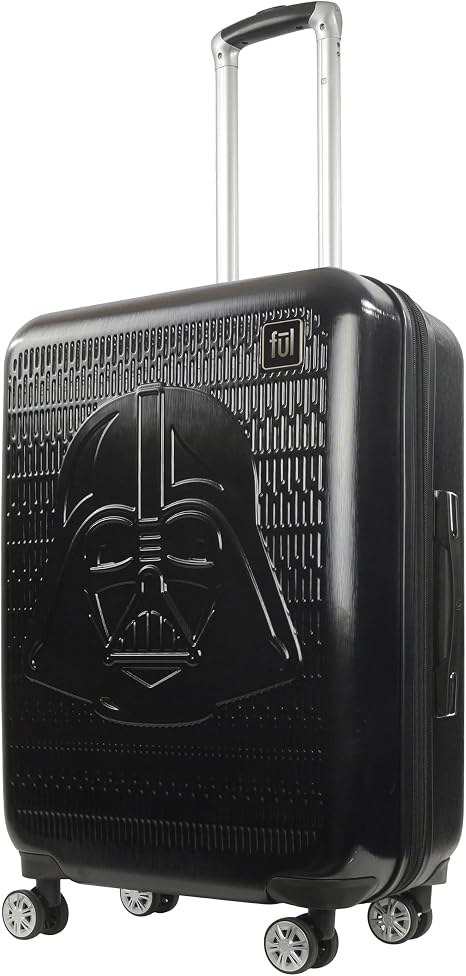 FUL Star Wars Darth Vader 25 Inch Rolling Luggage, Black - skull suitcase