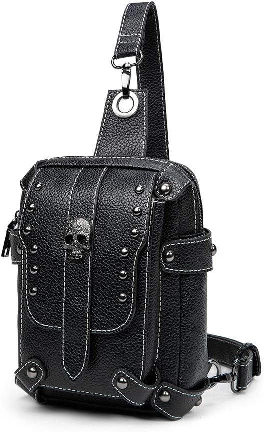 Womens Sling Bag Crossbody Fanny Pack Purse Leather Casual Fashion Travel Daypack Sport Chest Satchel for Women - sugar skull handbags for sale