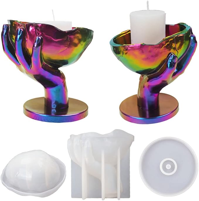 Resin Silicone Molds for Resin Casting Storage Box Mold Shape(Skull Hand) - skull ashtray