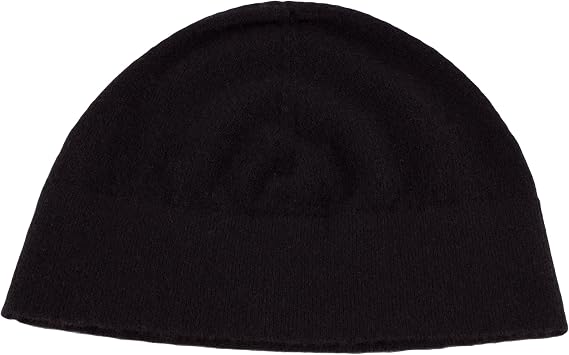 Shorts of Hawick Men's 100% Cashmere Watch Cap Beanie - Black - skull watch