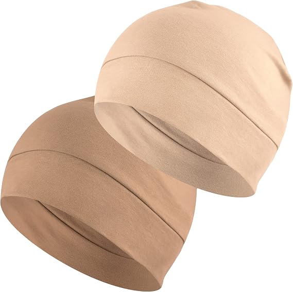 Headshion 100% Cotton Skull Caps Beanie Sleeping Hats for Men Women - skull hat