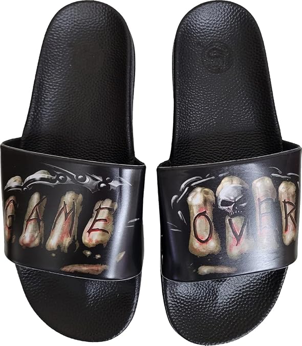 Spiral - Game Over - Slides - Athletic Sandals - XL - sugar skull costume