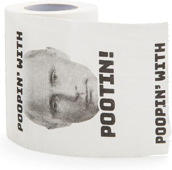 BigMouth Putin Toilet Paper - skull toilet paper