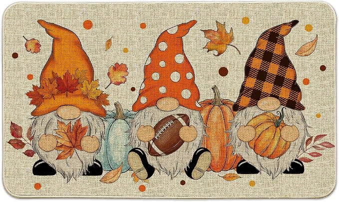 Halloween Door Mat, Welcome Mat for Front Door Outdoor 17x29 - skull carpet