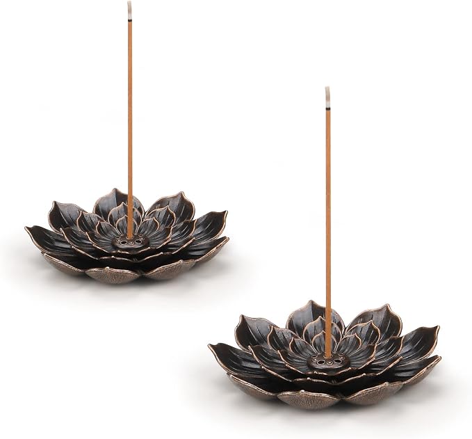 SLKIJDHFB Incense Burner - Lotus Incense Stick Holder 2Pcs - skull incense burner