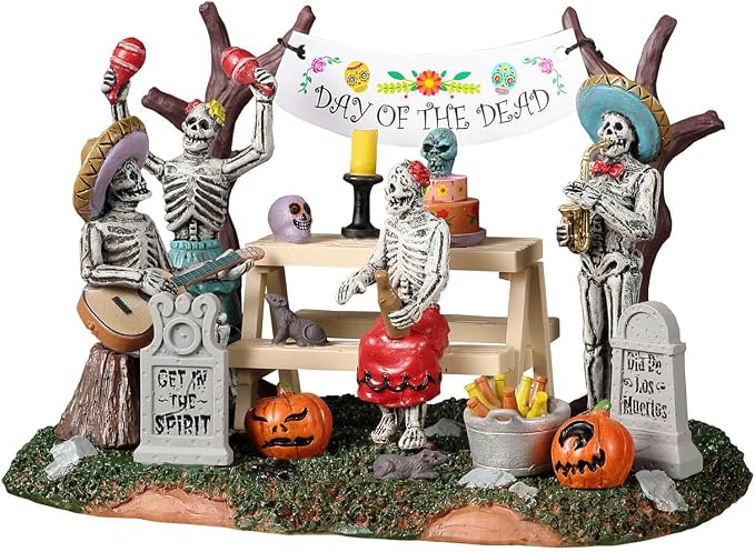 Lemax Day of The Dead Party #23583 - skull figurine