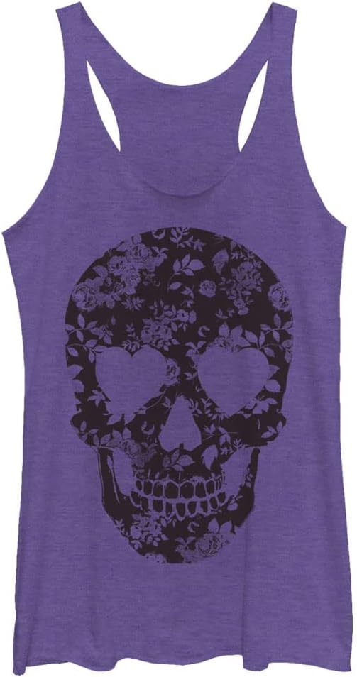 Fifth Sun Women's Skull Rose - skull tank tops