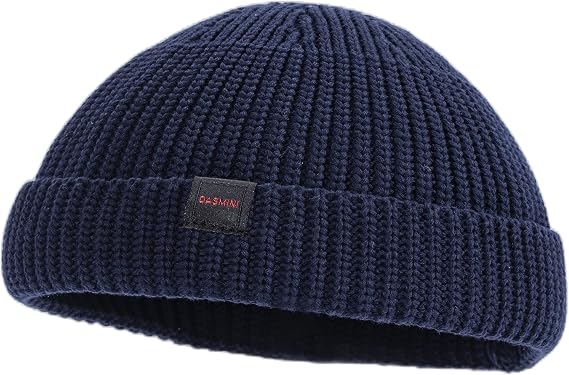 Fisherman Beanie Hats for Men Women,Knit Trawler Skull Cap,Watch Cap,Spring Fall Winter Warm Short Hats - skull watch