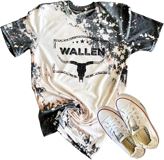 Retro Steer Skull Western T-Shirt Women Vintage Country Music Shirt Cute Cowgirl Graphic Cowboy Tees Tops - skull tshirt