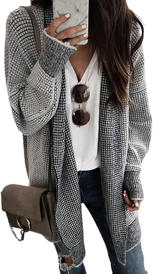 Sidefeel Cardigan Sweaters for Women 2026 Fall Outfits - skull jacket