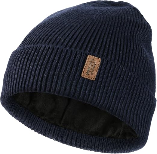 Wmcaps Winter Beanie for Men Women, Soft Warm Fleece Lined Knit Hat - skull jacket